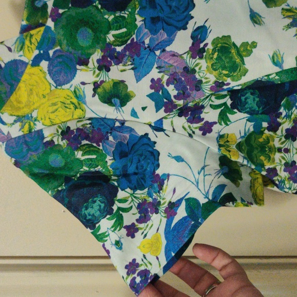 Talbots Petite Spring Fitted Square Neckline Dress Size 8P - Picture 2 of 6